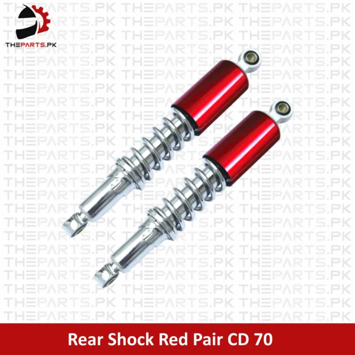 Premium Quality Rear Shock Pair in Red for China 70 Motorcycle