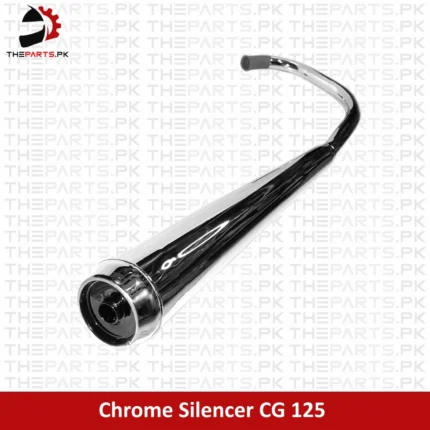 Premium & Genuine Quality CG 125 Chrome Silencer/Muffler Exhaust