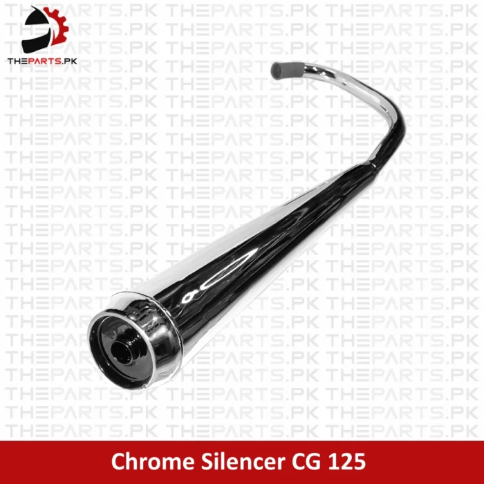 Premium Quality CG 125 Chrome Silencer/Muffler Exhaust