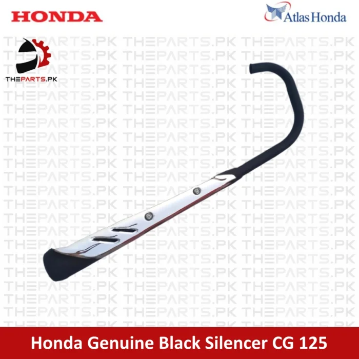 Honda Genuine CG 125 Black Silencer/Muffler Exhaust