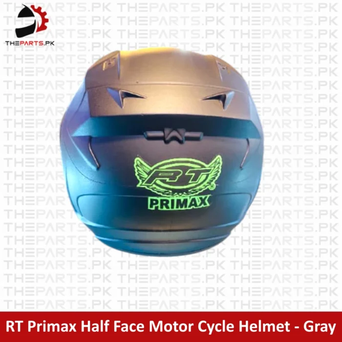 Ultimate RT Primax Half Face Motorcycle Helmet - Gray