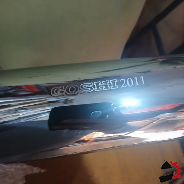 Goshi 2011 CG 125 Chrome Silencer / Goshi 2011 CG 125 Chrome Muffler Exhaust