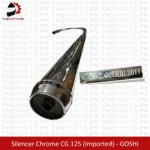 Goshi 2011 CG 125 Chrome Silencer / Goshi 2011 CG 125 Chrome Muffler Exhaust