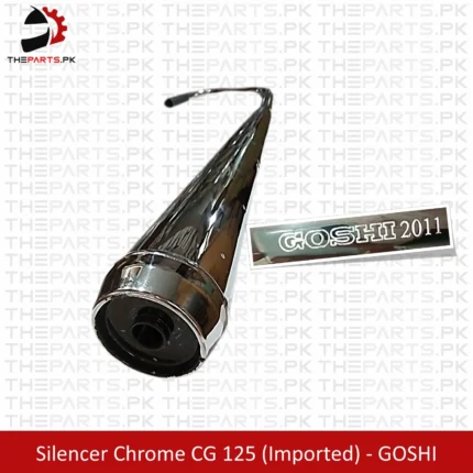 Goshi 2011 CG 125 Chrome Silencer / Goshi 2011 CG 125 Chrome Muffler Exhaust