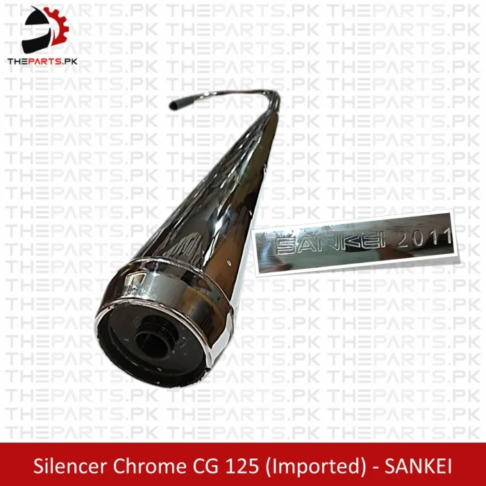 SANKEI 2011 CG 125 Chrome Silencer / SANKEI 2011 CG 125 Chrome Muffler Exhaust